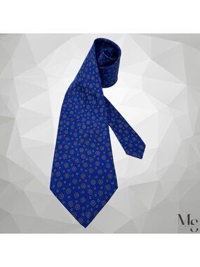 STEFANO RICCI Blue Floral Luxury Designer Silk Tie Made Italy 58"-3.75" EUC